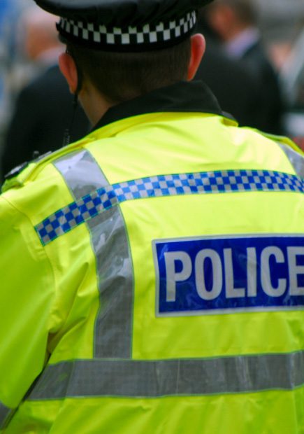 Back of police officer