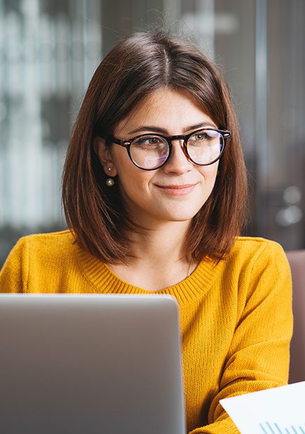 Woman working in local government
