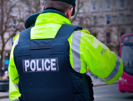 Back of police officer