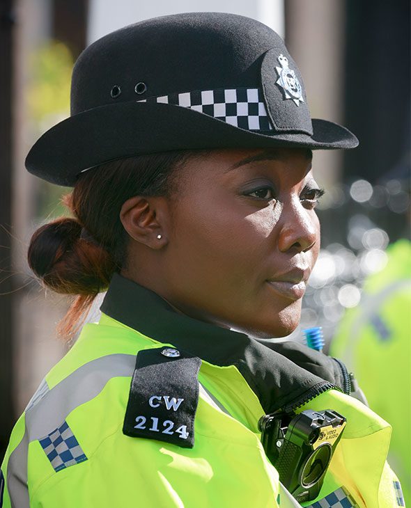Police officer in uniform