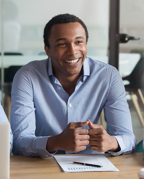 Officer worker in a meeting