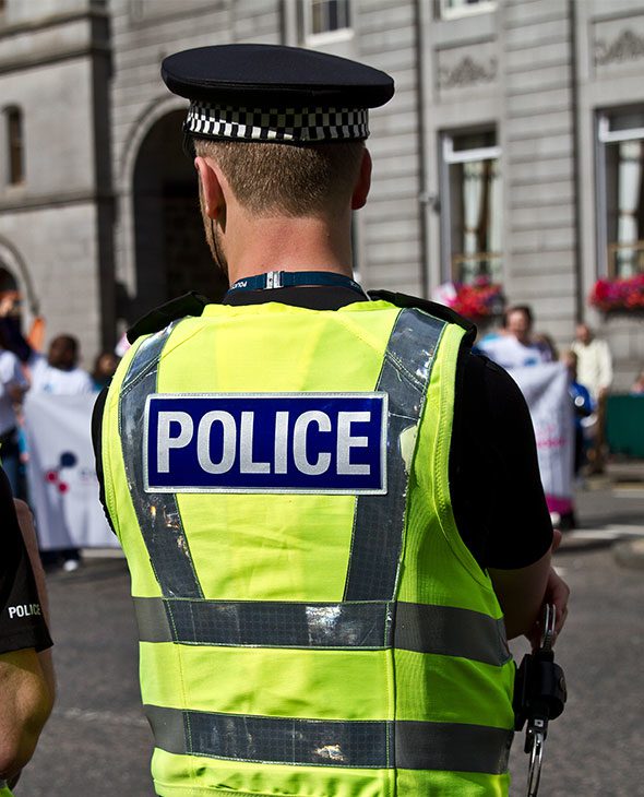 Police officer in uniform