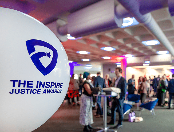 Decorative balloon at Inspire Justice Awards ceremony