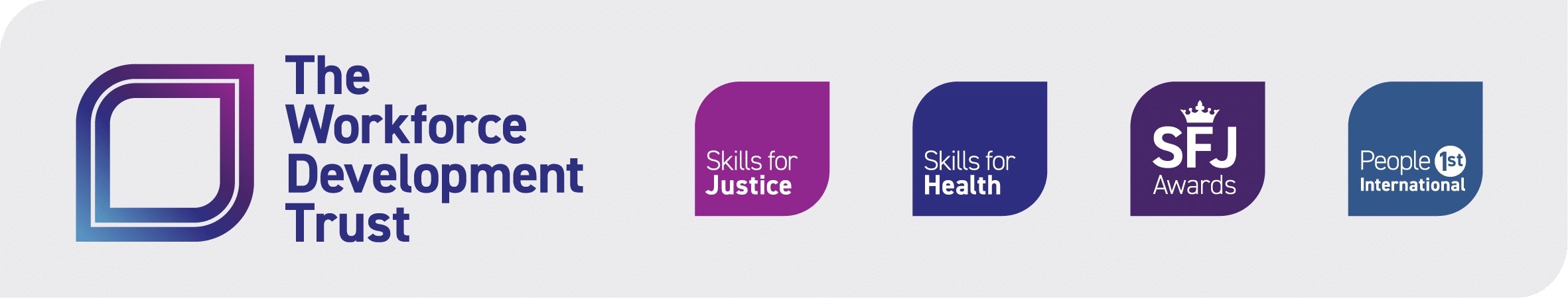 The Workforce Development Trust brand bar