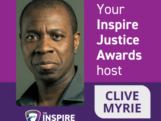 Your Inspire Justice Awards host, Clive Myrie