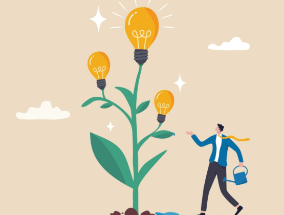 Illustration indicating ideas growing.