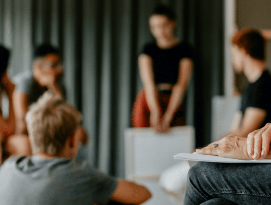 Group of people talking