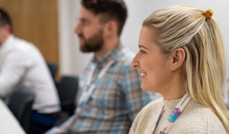 Probation workers in a meeting