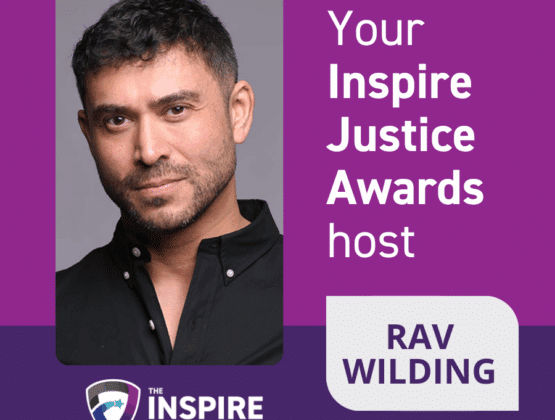 Picture of Rav Wilding. 2025's Inspire Justice Awards host