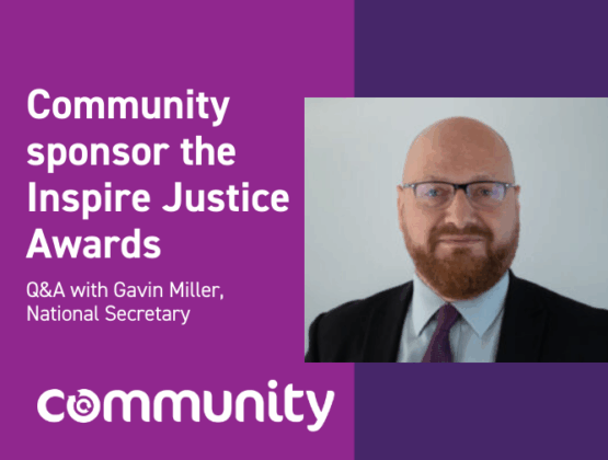 Community sponsors the 2025 Inspire Justice Awards, Q&A with Gavin Miller, National Secretary