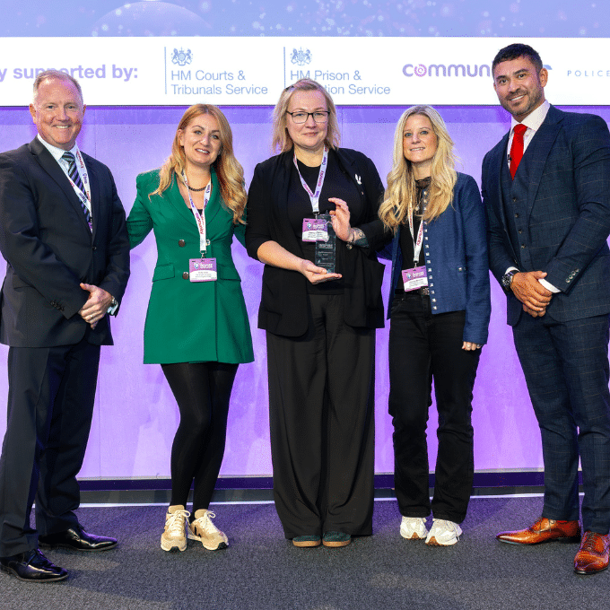 The Growth Company and The Digital College receiving an Inspire Justice Award