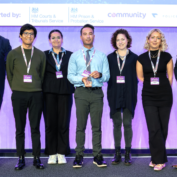 RJ4All receiving an Inspire Justice Award