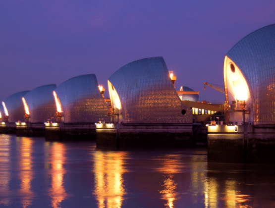 Thames Flood Barrier.