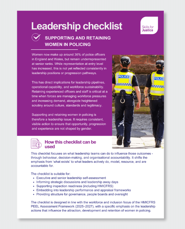 Leadership checklist resource - front page