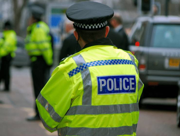 Back of police officer