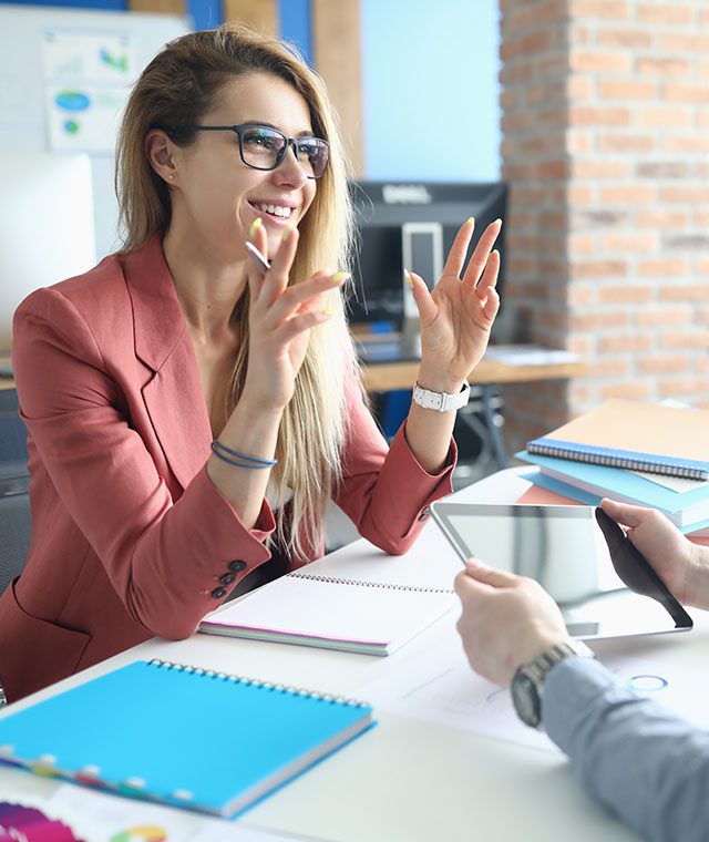 Woman in a business meeting