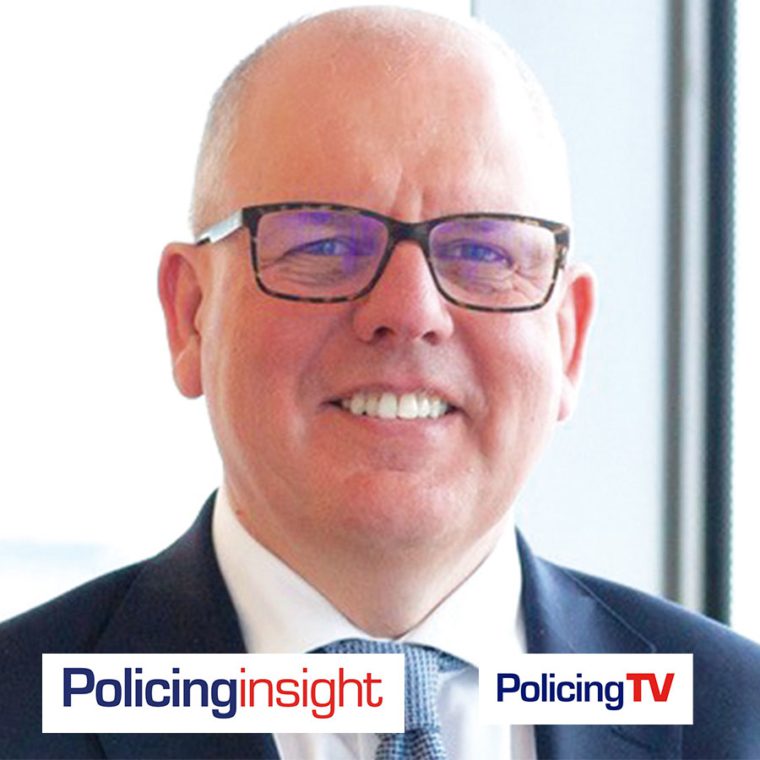 Mike Cunningham headshot and Policing Insight/Policing TV logos