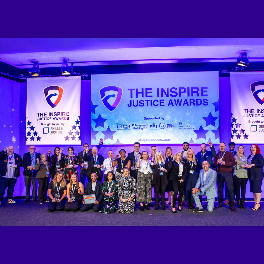 Justice sector workforce celebrated at Inspire Justice Awards in London