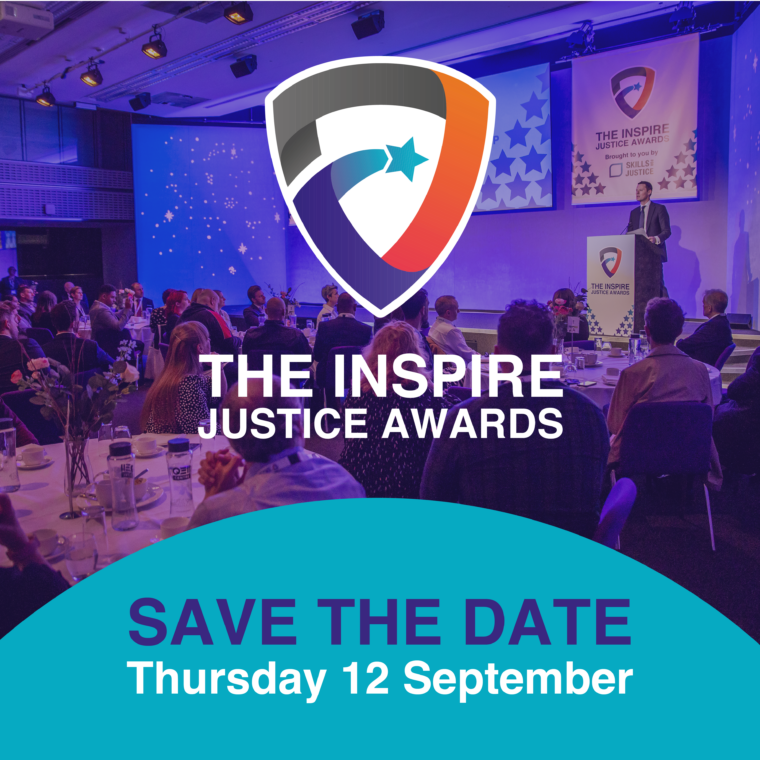 The Inspire Justice Awards - Save the Date, Thursday 12 September
