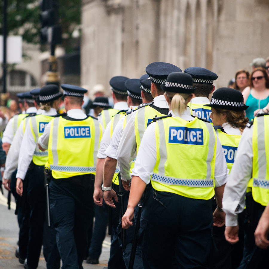 Why are police forces in England and Wales not scoring high for their workforce planning and leadership capabilities?