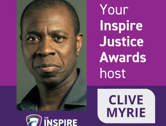 Your Inspire Justice Awards host