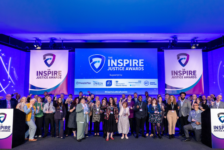 Justice sector workforce celebrated at Inspire Justice Awards in London