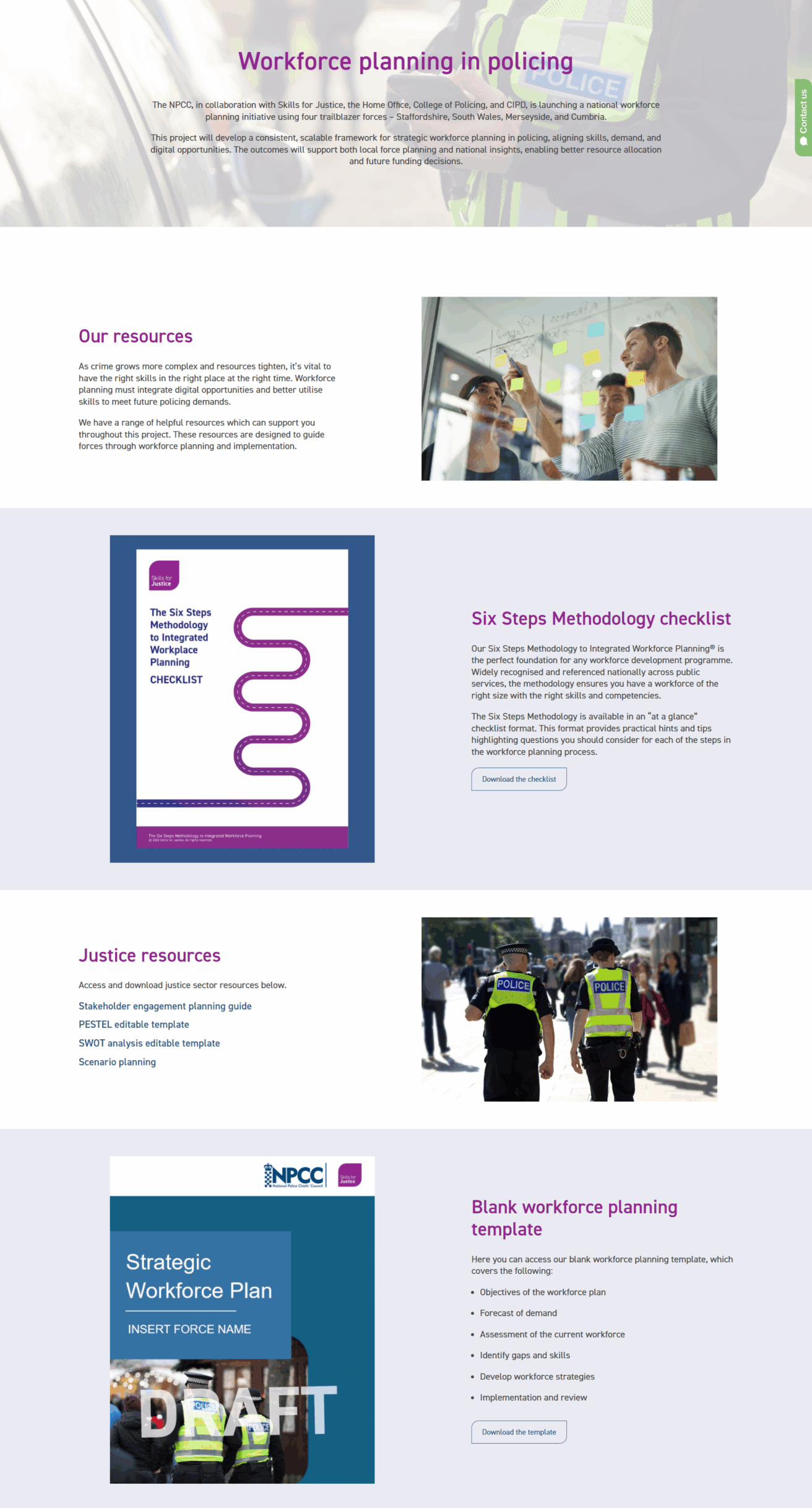 Screenshot of online community of practice